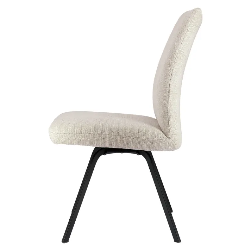Gabin Chaise confortable en tissu avec dossier inclinable et pieds en métal* Chaise De Salle à Manger|Chaise De Bureau