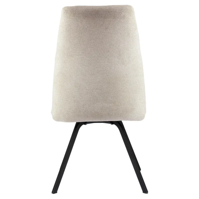 Gabin Chaise confortable en tissu avec dossier inclinable et pieds en métal* Chaise De Salle à Manger|Chaise De Bureau