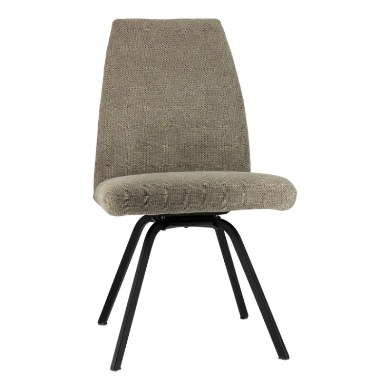 Gabin Chaise confortable en tissu avec dossier inclinable et pieds en métal* Chaise De Salle à Manger|Chaise De Bureau