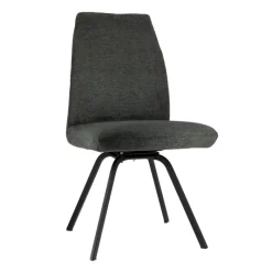 Gabin Chaise confortable en tissu avec dossier inclinable et pieds en métal* Chaise De Salle à Manger|Chaise De Bureau