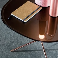 Sovet Italia Genius Table basse design en verre et métal* Table De Salon