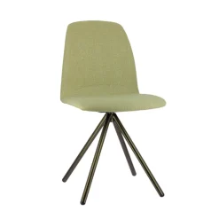 Perfecta Genua Chaise moderne pivotante en tissu et pieds métal* Chaise De Salle à Manger|Chaise De Bureau