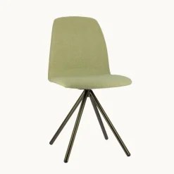 Perfecta Genua Chaise moderne pivotante en tissu et pieds métal* Chaise De Salle à Manger|Chaise De Bureau