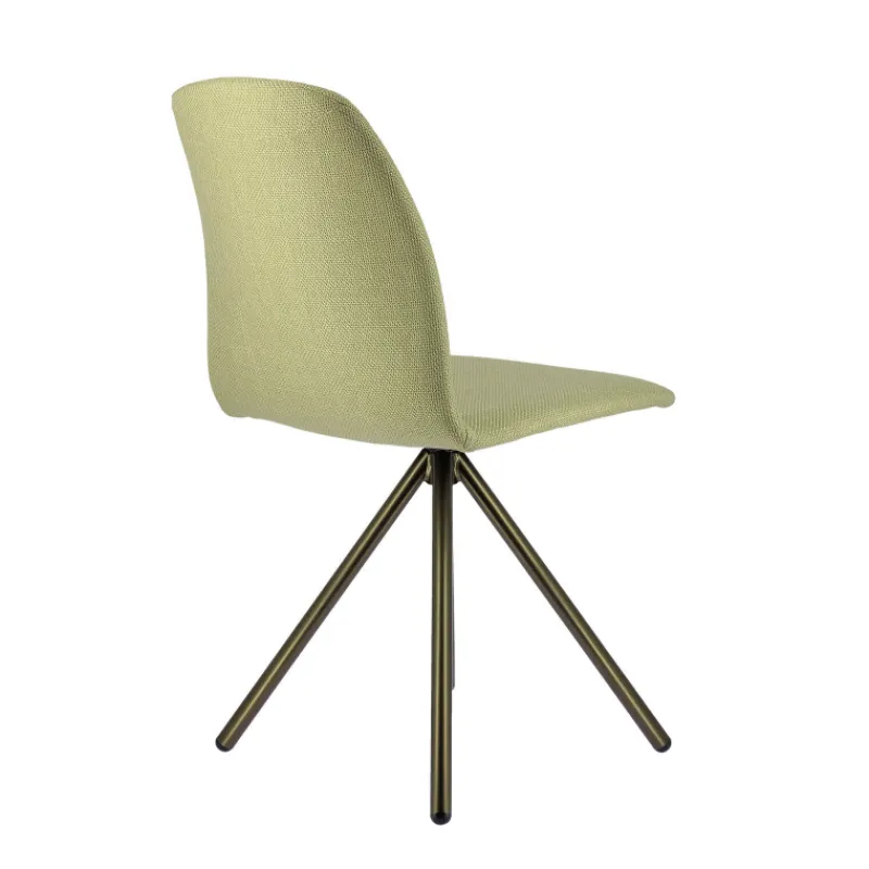 Perfecta Genua Chaise moderne pivotante en tissu et pieds métal* Chaise De Salle à Manger|Chaise De Bureau