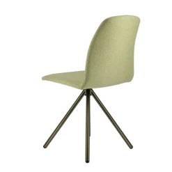 Perfecta Genua Chaise moderne pivotante en tissu et pieds métal* Chaise De Salle à Manger|Chaise De Bureau