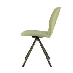 Perfecta Genua Chaise moderne pivotante en tissu et pieds métal* Chaise De Salle à Manger|Chaise De Bureau