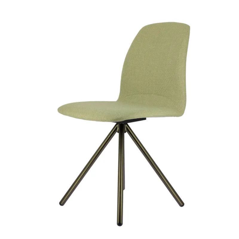 Perfecta Genua Chaise moderne pivotante en tissu et pieds métal* Chaise De Salle à Manger|Chaise De Bureau