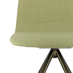 Perfecta Genua Chaise moderne pivotante en tissu et pieds métal* Chaise De Salle à Manger|Chaise De Bureau