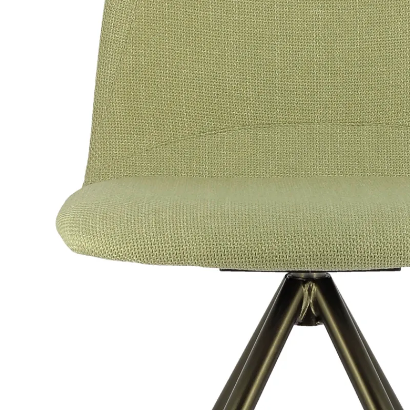 Perfecta Genua Chaise moderne pivotante en tissu et pieds métal* Chaise De Salle à Manger|Chaise De Bureau