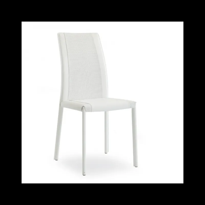 Airnova Giada Chaise de salle à manger en croûte de cuir* Chaise De Salle à Manger