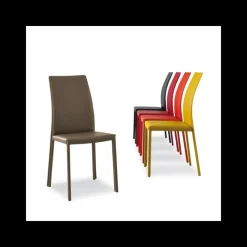Airnova Giada Chaise de salle à manger en croûte de cuir* Chaise De Salle à Manger