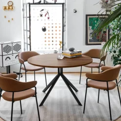 Giove Connubia® Table ronde extensible en mélaminé* Table De Cuisine