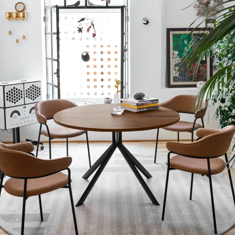 Giove Connubia® Table ronde extensible en mélaminé* Table De Cuisine