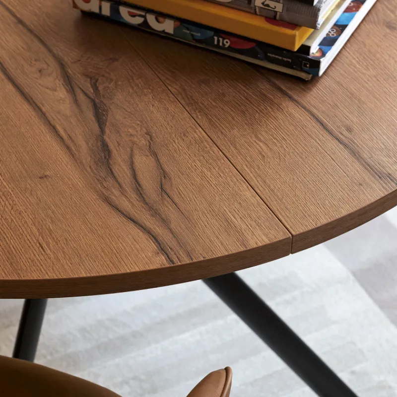 Giove Connubia® Table ronde extensible en mélaminé* Table De Cuisine