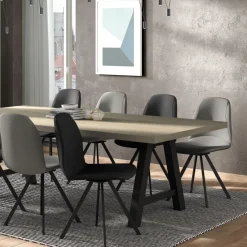 Perfecta Girona Chaise moderne coque pivotante en simili* Chaise Pour Chambre|Chaise De Cuisine