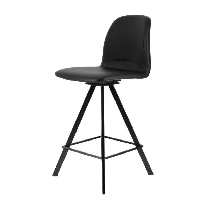 Perfecta Girona Tabouret snack pivotant moderne en simili* Tabouret Snack (assise +/- 65 Cm)|Tabouret De Bar (assise +/- 80 Cm)