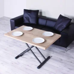Altacom Géniale Table basse relevable petit espace en mélaminé* Table De Salon|Table Pour Petit Espace