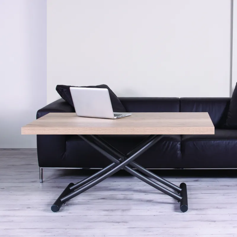 Altacom Géniale Table basse relevable petit espace en mélaminé* Table De Salon|Table Pour Petit Espace