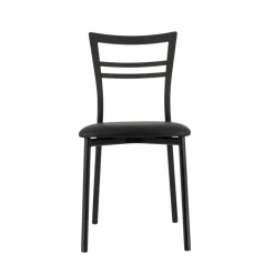 Go 1419 Chaise de cuisine rembourrée en synthétique et métal* Chaise De Cuisine