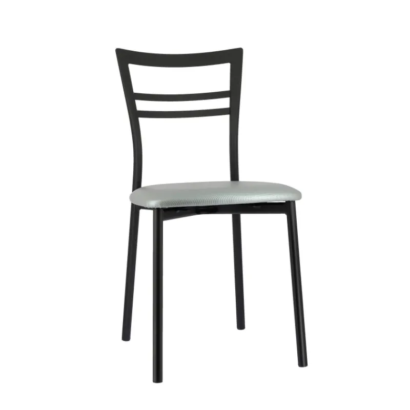 Go 1419 Chaise de cuisine rembourrée en synthétique et métal* Chaise De Cuisine