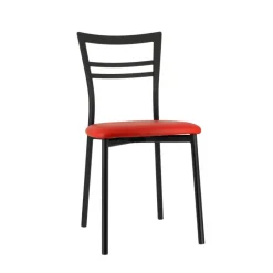 Go 1419 Chaise de cuisine rembourrée en synthétique et métal* Chaise De Cuisine