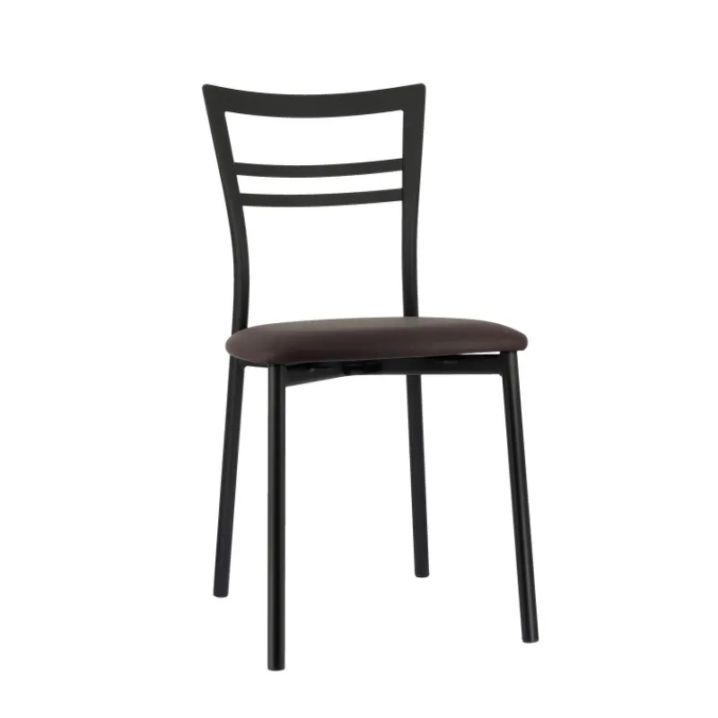 Go 1419 Chaise de cuisine rembourrée en synthétique et métal* Chaise De Cuisine