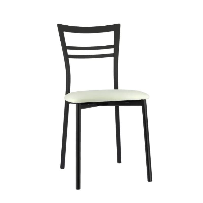 Go 1419 Chaise de cuisine rembourrée en synthétique et métal* Chaise De Cuisine