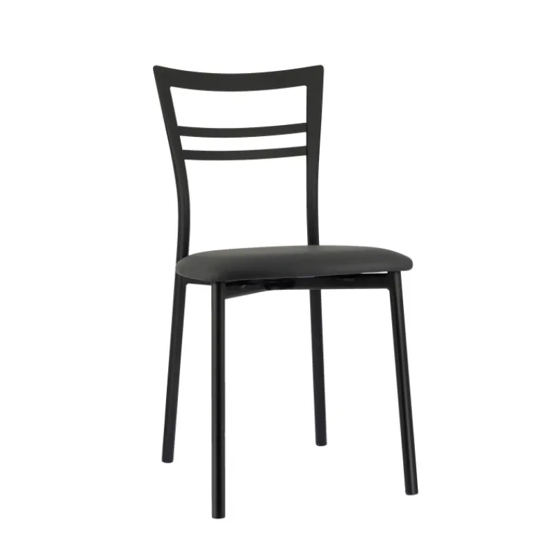 Go 1419 Chaise de cuisine rembourrée en synthétique et métal* Chaise De Cuisine