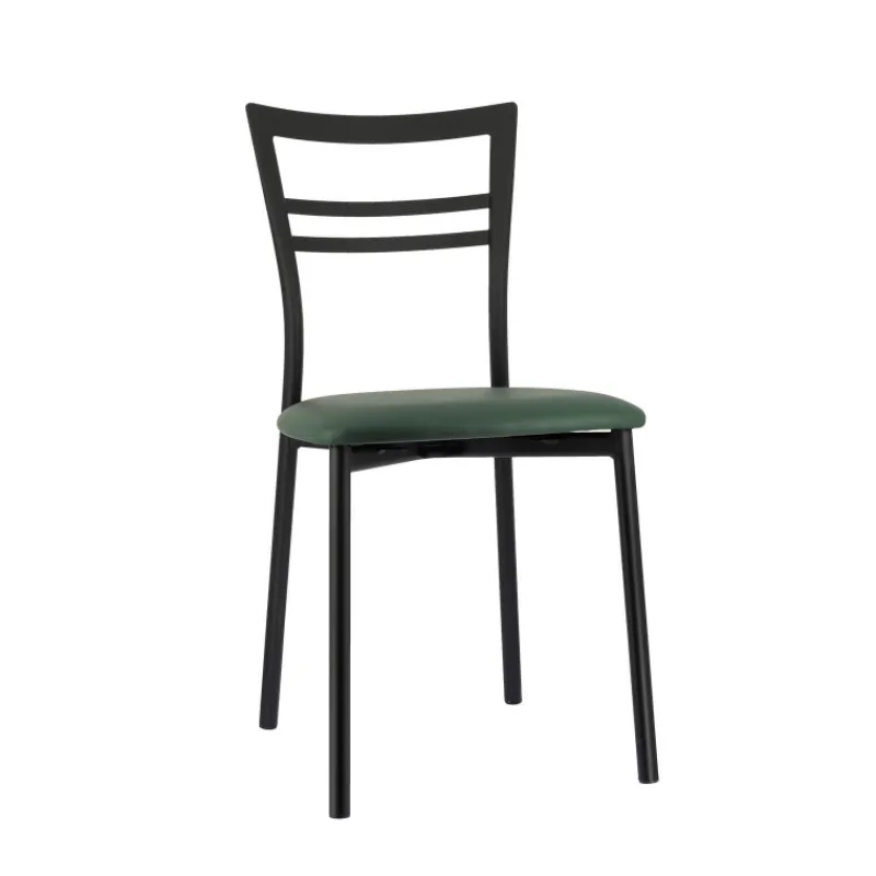 Go 1419 Chaise de cuisine rembourrée en synthétique et métal* Chaise De Cuisine