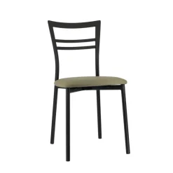 Go 1419 Chaise de cuisine rembourrée en synthétique et métal* Chaise De Cuisine