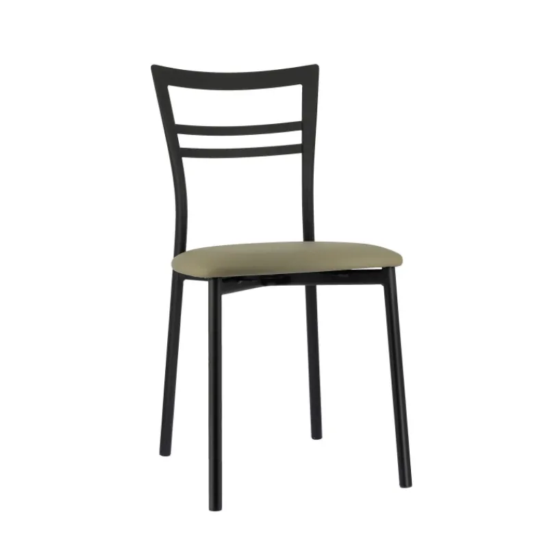 Go 1419 Chaise de cuisine rembourrée en synthétique et métal* Chaise De Cuisine