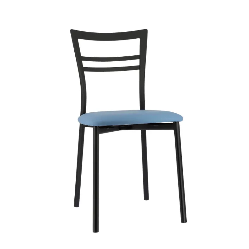 Go 1419 Chaise de cuisine rembourrée en synthétique et métal* Chaise De Cuisine