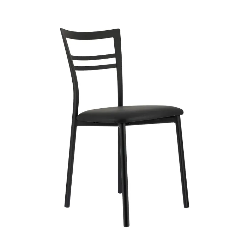 Go 1419 Chaise de cuisine rembourrée en synthétique et métal* Chaise De Cuisine