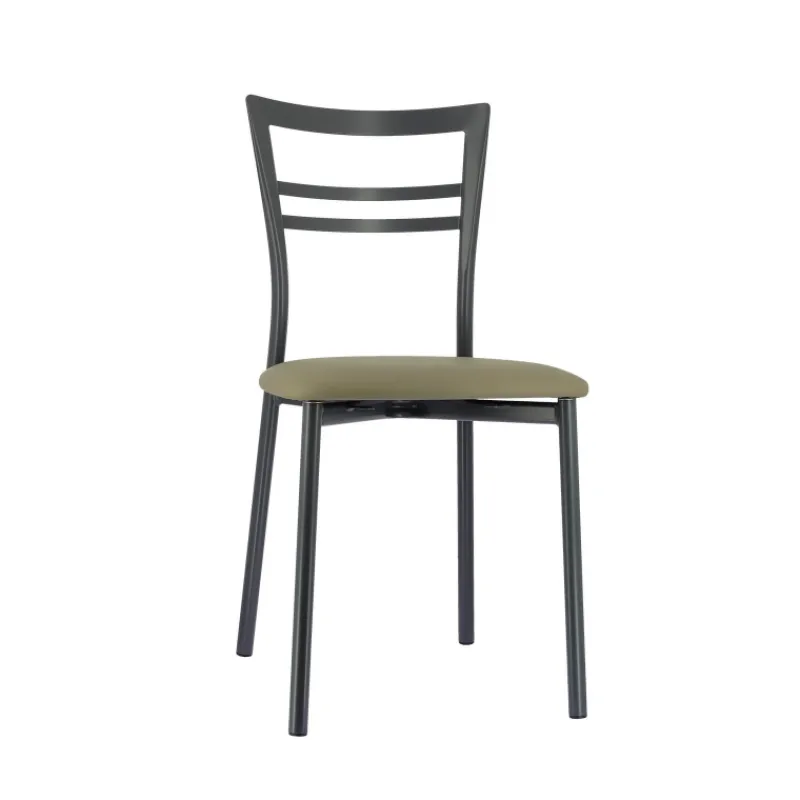 Go 1419 Chaise de cuisine rembourrée en synthétique et métal* Chaise De Cuisine