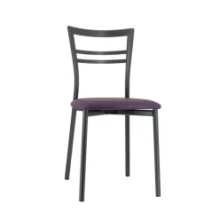 Go 1419 Chaise de cuisine rembourrée en synthétique et métal* Chaise De Cuisine