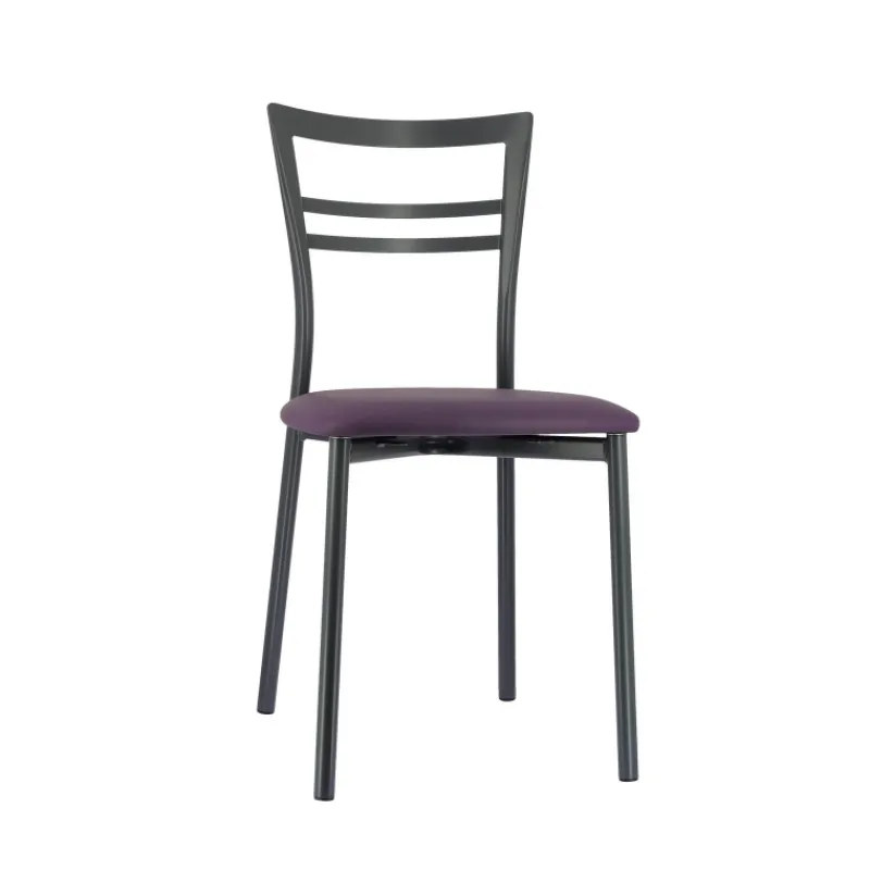 Go 1419 Chaise de cuisine rembourrée en synthétique et métal* Chaise De Cuisine