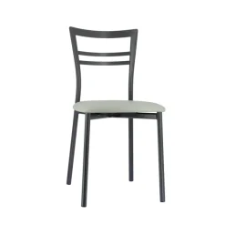 Go 1419 Chaise de cuisine rembourrée en synthétique et métal* Chaise De Cuisine