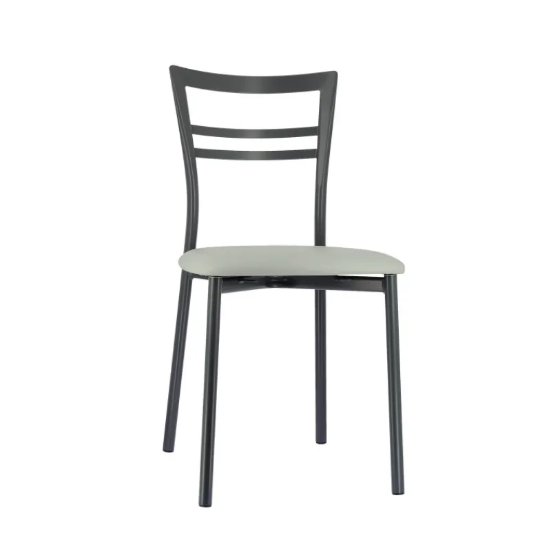 Go 1419 Chaise de cuisine rembourrée en synthétique et métal* Chaise De Cuisine