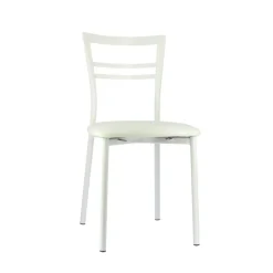 Go 1419 Chaise de cuisine rembourrée en synthétique et métal* Chaise De Cuisine