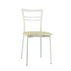 Go 1419 Chaise de cuisine rembourrée en synthétique et métal* Chaise De Cuisine
