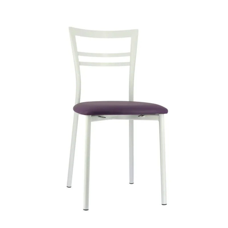 Go 1419 Chaise de cuisine rembourrée en synthétique et métal* Chaise De Cuisine