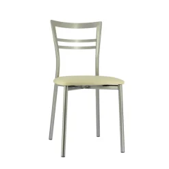 Go 1419 Chaise de cuisine rembourrée en synthétique et métal* Chaise De Cuisine