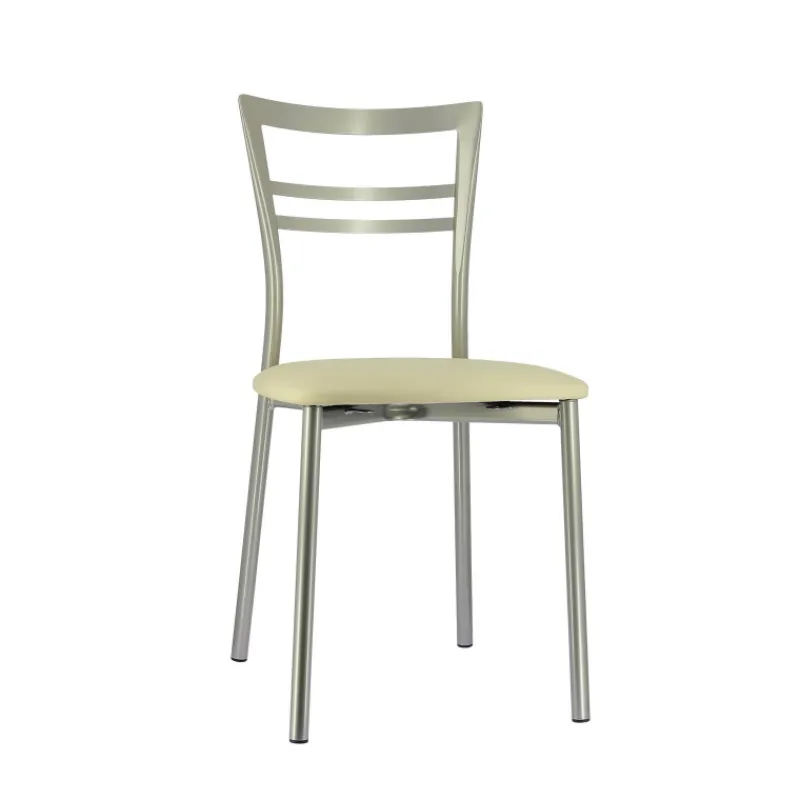 Go 1419 Chaise de cuisine rembourrée en synthétique et métal* Chaise De Cuisine