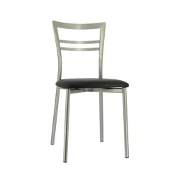 Go 1419 Chaise de cuisine rembourrée en synthétique et métal* Chaise De Cuisine