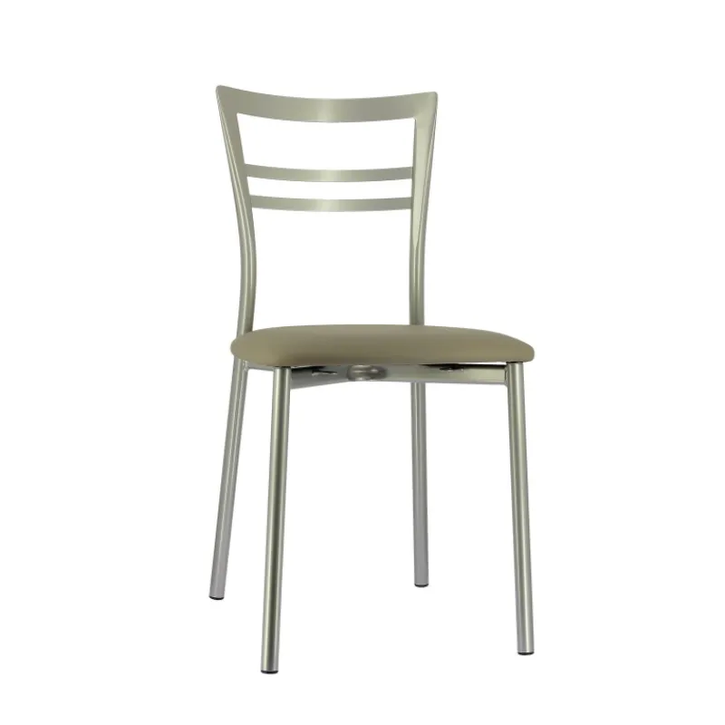 Go 1419 Chaise de cuisine rembourrée en synthétique et métal* Chaise De Cuisine