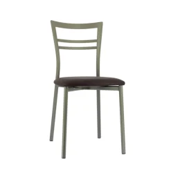 Go 1419 Chaise de cuisine rembourrée en synthétique et métal* Chaise De Cuisine