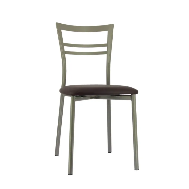 Go 1419 Chaise de cuisine rembourrée en synthétique et métal* Chaise De Cuisine