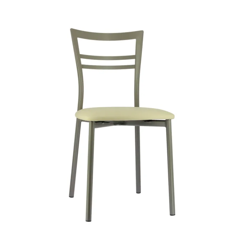 Go 1419 Chaise de cuisine rembourrée en synthétique et métal* Chaise De Cuisine