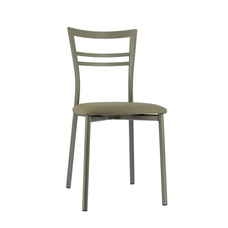 Go 1419 Chaise de cuisine rembourrée en synthétique et métal* Chaise De Cuisine