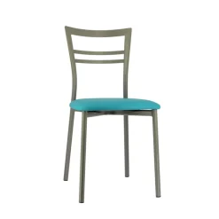 Go 1419 Chaise de cuisine rembourrée en synthétique et métal* Chaise De Cuisine